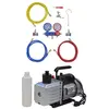 vidaXL Pompe à vide 100 L/min avec manomètre à 2 voies en kit d'outils