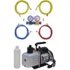 vidaXL Pompe à vide 100 L/min avec manomètre à 4 voies en kit d'outils