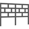 vidaXL Tête de lit Gris 166x4x100 cm Bois massif de pin