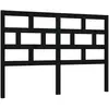 vidaXL Tête de lit Noir 186x4x100 cm Bois massif de pin