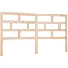 vidaXL Tête de lit 206x4x100 cm Bois massif de pin