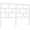 vidaXL Tête de lit Blanc 156x4x100 cm Bois massif de pin
