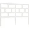 vidaXL Tête de lit Blanc 146x4x100 cm Bois massif de pin
