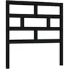 vidaXL Tête de lit Noir 96x4x100 cm Bois massif de pin