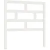 vidaXL Tête de lit Blanc 96x4x100 cm Bois massif de pin