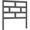 vidaXL Tête de lit Gris 96x4x100 cm Bois massif de pin
