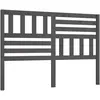 vidaXL Tête de lit Gris 156x4x100 cm Bois massif de pin