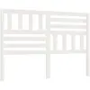 vidaXL Tête de lit Blanc 146x4x100 cm Bois massif de pin