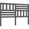 vidaXL Tête de lit Gris 146x4x100 cm Bois massif de pin