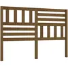 vidaXL Tête de lit Marron miel 141x4x100 cm Bois massif de pin