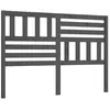 vidaXL Tête de lit Gris 126x4x100 cm Bois massif de pin