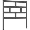 vidaXL Tête de lit Gris 126x4x100 cm Bois massif de pin
