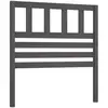 vidaXL Tête de lit Gris 106x4x100 cm Bois massif de pin