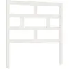 vidaXL Tête de lit Blanc 81x4x100 cm Bois massif de pin