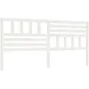 vidaXL Tête de lit Blanc 206x4x100 cm Bois massif de pin