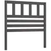 vidaXL Tête de lit Gris 81x4x100 cm Bois massif de pin
