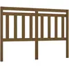 vidaXL Tête de lit Marron miel 126x4x100 cm Bois massif de pin