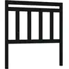 vidaXL Tête de lit Noir 81x4x100 cm Bois massif de pin