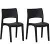 Chaises de jardin 2 pcs Polypropylène Anthracite Vidaxl Anthracite