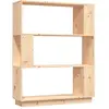 vidaXL Bibliothèque/Séparateur de pièce 80x25x101 cm Pin solide