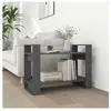 vidaXL Bibliothèque/Séparateur de pièce Gris 80x35x56,5 cm Pin solide