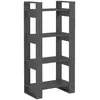 vidaXL Bibliothèque/Séparateur de pièce Gris 60x35x125 cm Bois massif