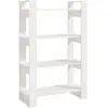 vidaXL Bibliothèque/Séparateur de pièce Blanc 80x35x125 cm Pin solide