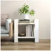 vidaXL Bibliothèque/Séparateur de pièce Blanc 60x35x57 cm Bois de pin