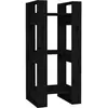 vidaXL Bibliothèque/Séparateur de pièce Noir 41x35x91 cm Pin solide