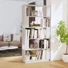 vidaXL Bibliothèque/Séparateur de pièce Blanc 80x25x163,5cm Pin solide