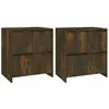 vidaXL Buffets 2 pcs Chêne fumé 70x41x75 cm Aggloméré