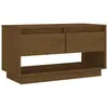 vidaXL Meuble TV Marron miel 74x34x40 cm Bois de pin massif