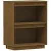 vidaXL Armoire console Marron miel 60x34x75 cm Bois de pin solide