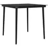 vidaXL Ensemble à manger de jardin avec coussins 5 pcs Noir
