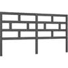 vidaXL Tête de lit Gris 206x4x100 cm Bois massif de pin