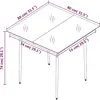 vidaXL Ensemble à manger de jardin 5 pcs Noir Rotin PVC