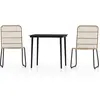 vidaXL Ensemble de salle à manger de jardin 3 pcs Chêne