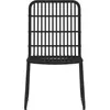 vidaXL Ensemble de salle à manger de jardin 5 pcs Noir