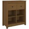 vidaXL Buffet Marron miel 70x35x80 cm Bois massif de pin