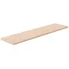 vidaXL Panneau d'étagère 80x20x1,5 cm Bois de chêne massif non traité