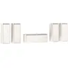vidaXL Meubles TV 5 pcs Blanc Bois massif de pin