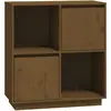 vidaXL Buffet Marron miel 74x35x80 cm Bois massif de pin
