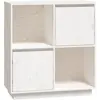 vidaXL Buffet Blanc 74x35x80 cm Bois massif de pin