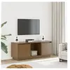 vidaXL Meuble TV Marron miel 110,5x35x44 cm Bois de pin massif