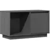 vidaXL Meuble TV Gris 74x35x44 cm Bois de pin massif