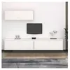 vidaXL Meubles TV 3 pcs Blanc Bois massif de pin
