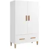 vidaXL Buffet Blanc 70x31x115 cm Bois d'ingénierie