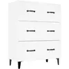 vidaXL Buffet blanc 69,5x34x90 cm bois d'ingénierie