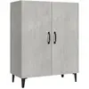 vidaXL Buffet Gris béton 70x34x90 cm Bois d'ingénierie