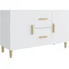 vidaXL Buffet blanc 100x36x60 cm bois d'ingénierie